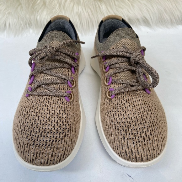 ALLBIRDS LIMITED EDITION:Hazy Beige/Lux Purple (White Sole) Tree Dasher 2 W9.5 - Picture 4 of 12